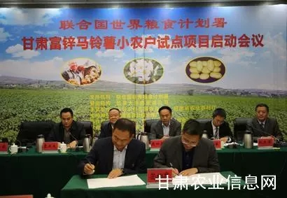 甘肃富锌马铃薯小农户试点项目启动会在兰州召开 - 时政要闻 - 资讯中心 - 项目,马铃薯,富锌,甘肃,启动,农户,农业,试点,粮食